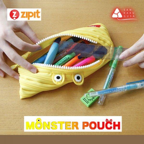 ひとりっぷコラボ　ZIP POUCH SET2ヒトリップヒスイ 残少 在庫限り Zipit モンスターポーチ ジップイット 筆箱 小物