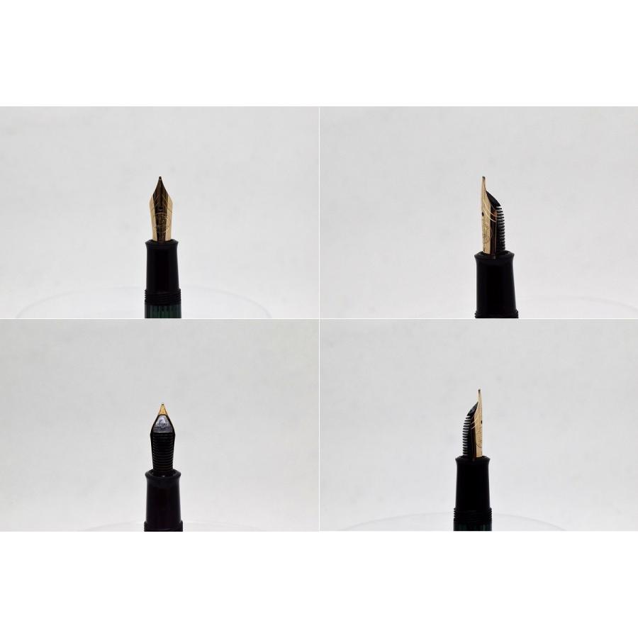 Pelikan（ペリカン） スーベレーン 万年筆 400 緑縞 ペン先M 14C 中古
