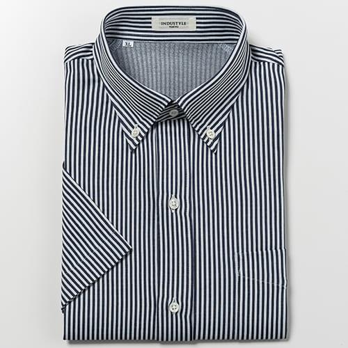 丸和繊維工業 インダスタイルトウキョウ ロンドンストライプ ボタン