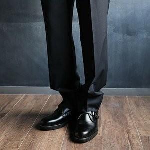 北嶋製靴 牛革モンクプレーンシューズ 5.5cmヒールアップ 921 1足