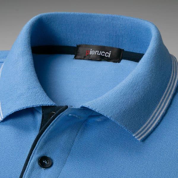 ピエルッチ 刺繍入り長袖ポロシャツ 5色組 5枚：5色×各1枚 : 産経