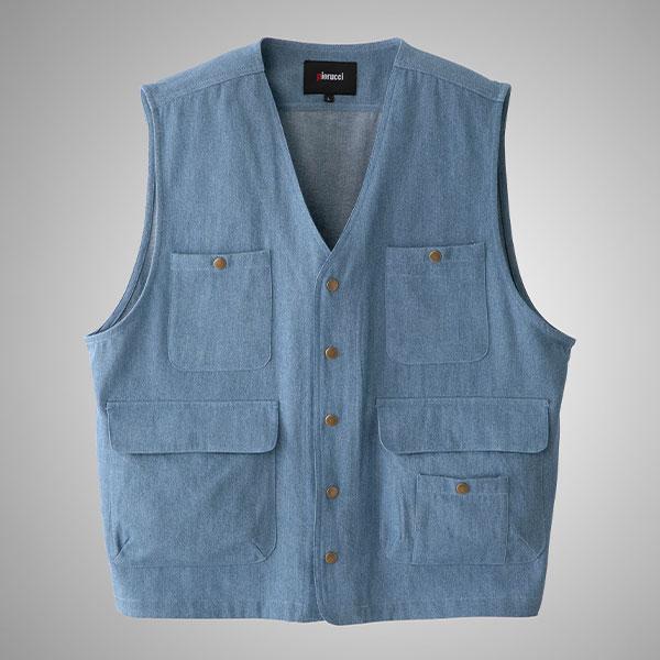 彩香 Pierucci（ピエルッチ） 5ポケットデニムベスト2色組 AS-0730 1