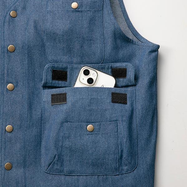 彩香 Pierucci（ピエルッチ） 5ポケットデニムベスト2色組 AS-0730 1