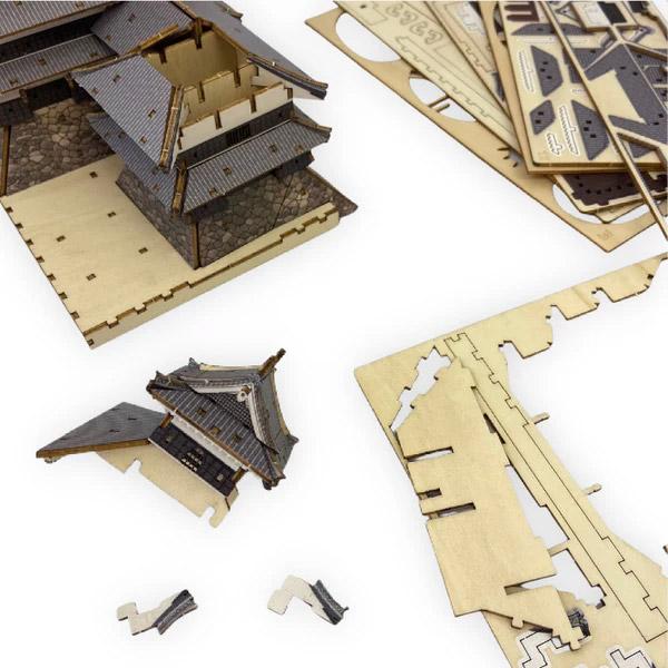 多組 Wooden Art ki-gu-mi 松本城 カラー ver. 1セット : 産経ネット 