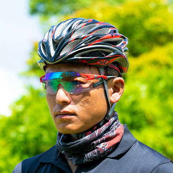 ジゴスペック 鼻でかけない偏光サングラス エアフライ 自転車用調光