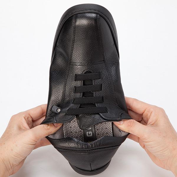 産経限定】 金谷製靴 カネカ 楽らくゴム紐の柔らか牛革シューズ