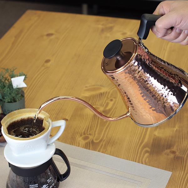 アサヒ IH対応 銅製コーヒーサーバーケトル 鎚目 CNE315 1個の画像