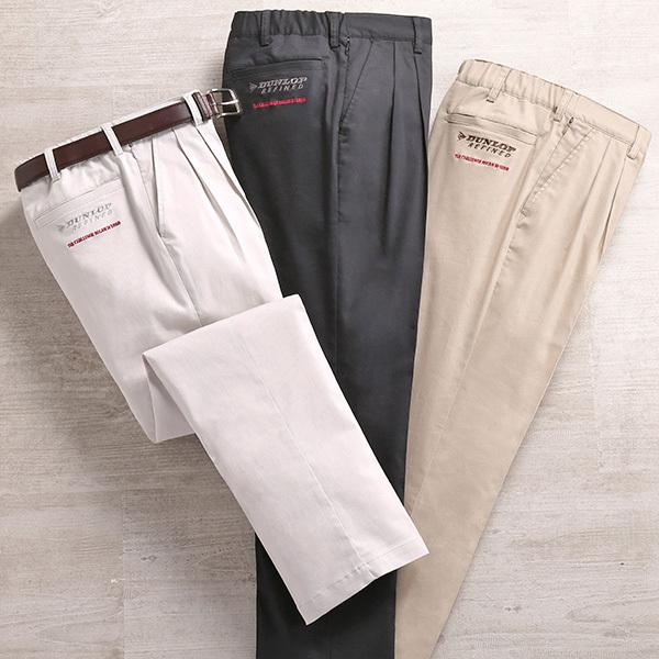 フレンドリー ダンロップ・リファインド 吸汗速乾楽らくストレッチチノパンツ 3色組 957761 1セット（3本：3色×各1本） DUNLOP（ダンロップ） フレンドリー ダンロップ・リファインド 吸汗速