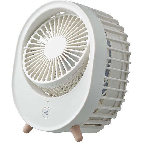 DOSHISHA（ドウシシャ） PIERIA アイスパック付き充電式デスクファン