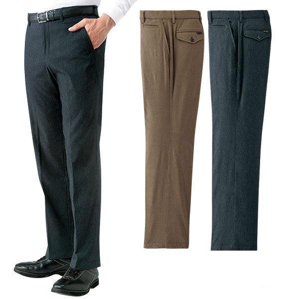 フレンドリー ハンティントン クラブ ハンティントン クラブ 裏起毛ストレッチスラックス 2色組 メンズファッション 1