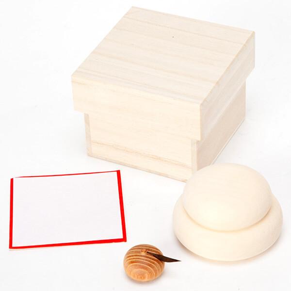 にもマッチ 谷口 1個 産経ネットショップ 通販 Paypayモール 木の鏡餅 ミニ