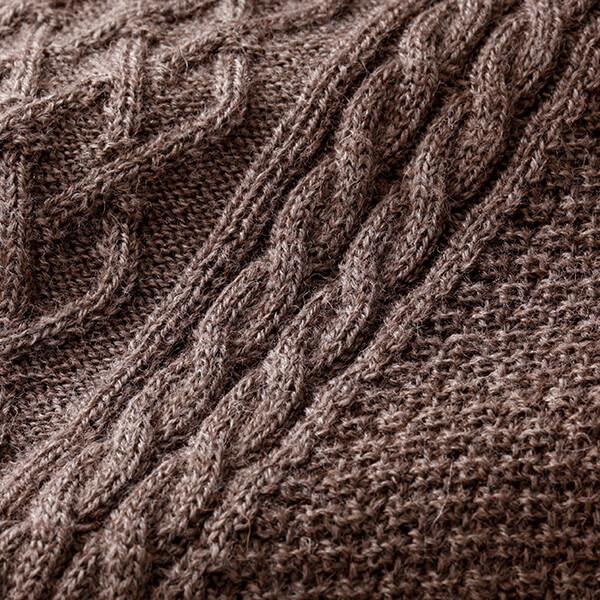 mij 彩香 エムアイジェイ 日本製ウール100％クルーセーター 1607 1枚