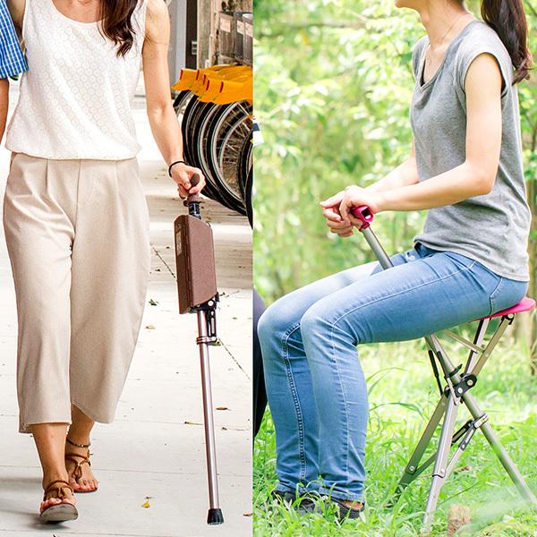 ステップツーゴールド Ta-Daチェアー 椅子になるステッキ ステッキ