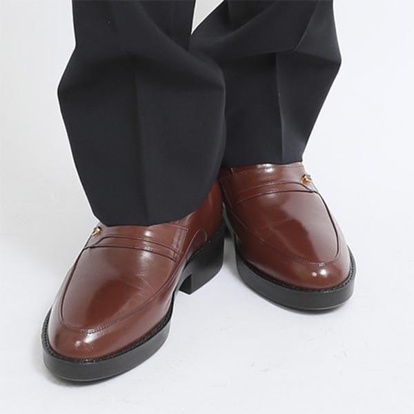 北嶋製靴工業所 KITAJIMA カンガルー革ビジネススリッポン 7cmヒール