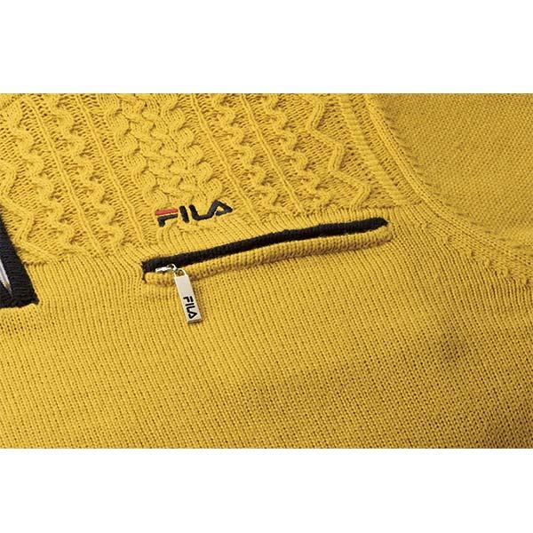 極美品・FILAのセータージャケット ＬＬ FILA フィラ 編地切り替えアクティブセーター 同サイズ2色組