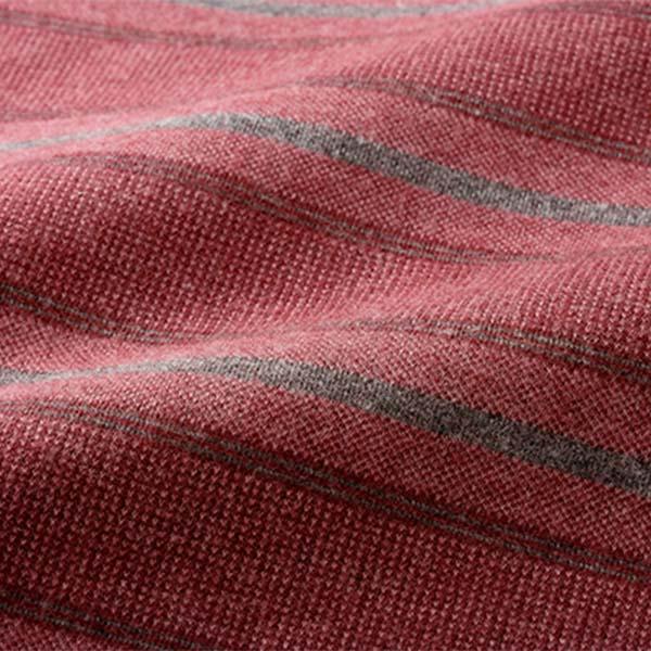 Huntington Club ハワード ポールミラー ボーダー柄ジャカード長袖