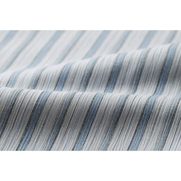 ハワード ポールミラー 高島ちぢみストライプ柄七分袖シャツ 2色組 378