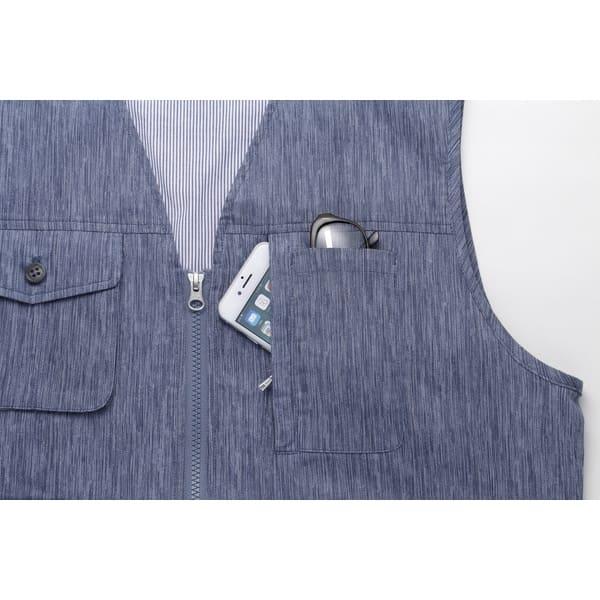 ハワード ポールミラー 高島ちぢみ・ポケットいっぱいベスト 375-12625