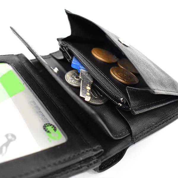 ELLE HOMME（エルオム） プレリー シープ 中ベラ付き二つ折り財布