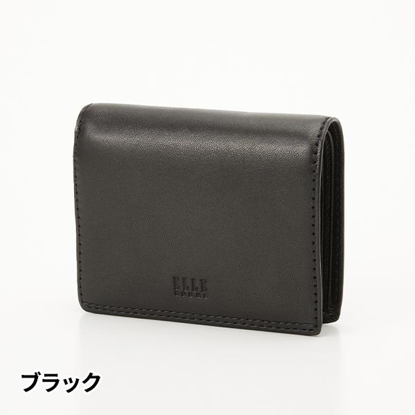 ELLE HOMME（エルオム） プレリー シープ 中ベラ付き二つ折り財布