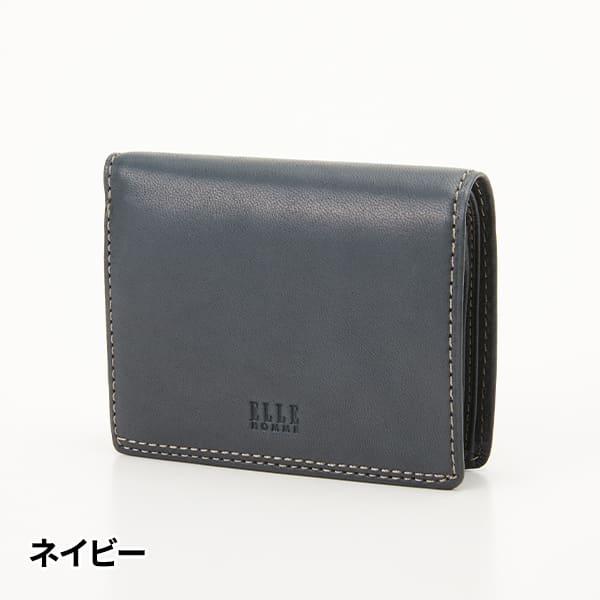 ELLE HOMME（エルオム） プレリー シープ 中ベラ付き二つ折り財布