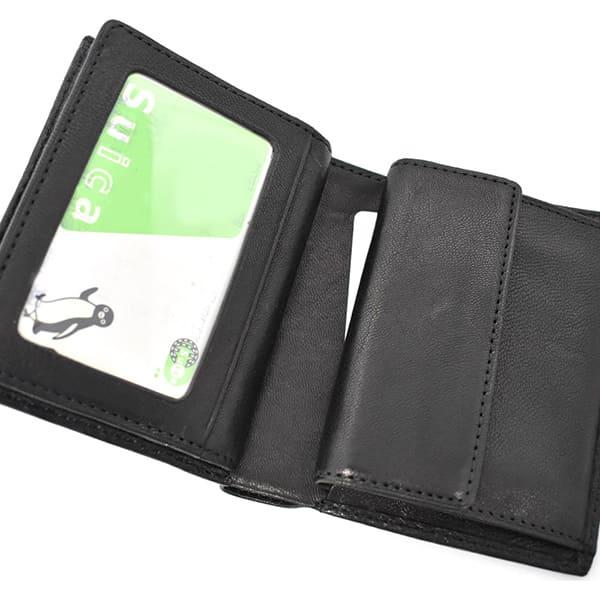 ELLE HOMME（エルオム） プレリー シープ 中ベラ付き二つ折り財布