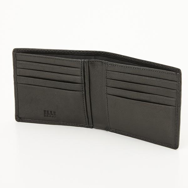 ELLE HOMME（エルオム） プレリー シープ 二つ折り財布（小銭入れ無