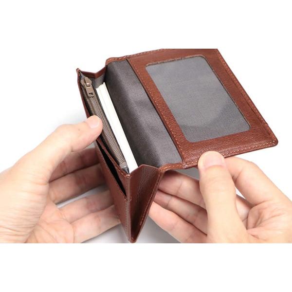 祥力 革職人 レザーファクトリー デュアルライン 小銭が入る多ポケット