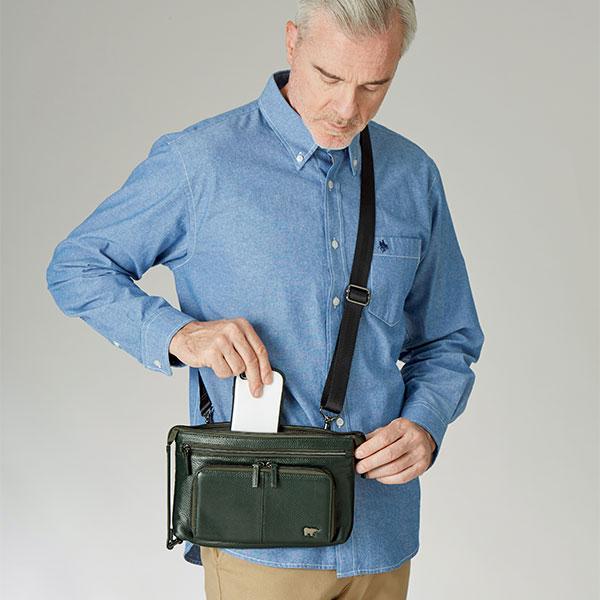 Golden Bear（ゴールデンベア） フレンドリー 財布付牛革ショルダー