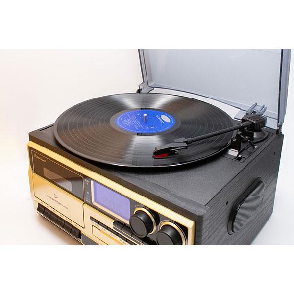 クマザキエイム Retro Sound オールインワン レコード プレーヤー AR