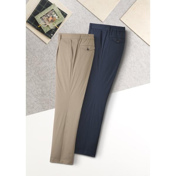 ハワード ポールミラー 撥水ウエストらくらくストレッチパンツ 2色組