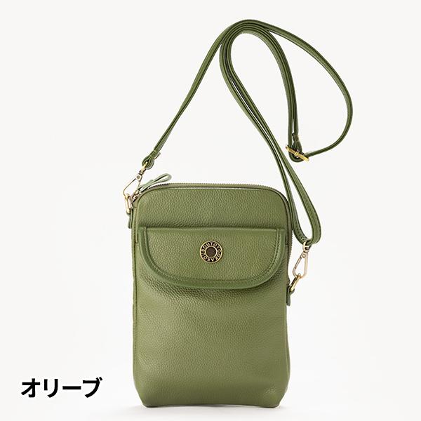 小田清 豊岡工房 日本製 牛革 スマホが触れるショルダー 4307 1個