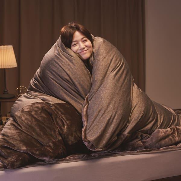 快眠博士上質なイタリア【クレスカローレ】オールインワン掛け毛布
