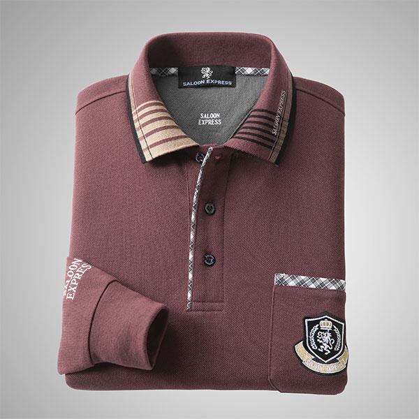 彩香 サルーンエクスプレス 裏起毛刺繍入りポロシャツ 3色組 AS-0650 1