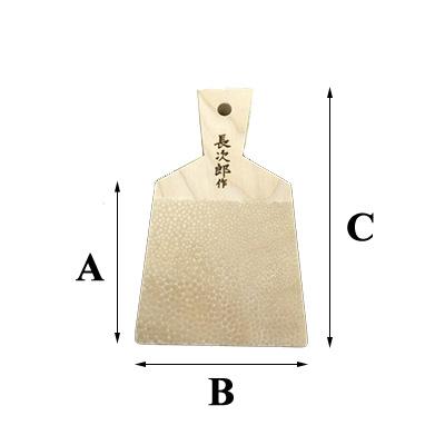鮫皮おろし 長次郎 中 (わさびおろし/おろし金/卸金) : 料理道具の 