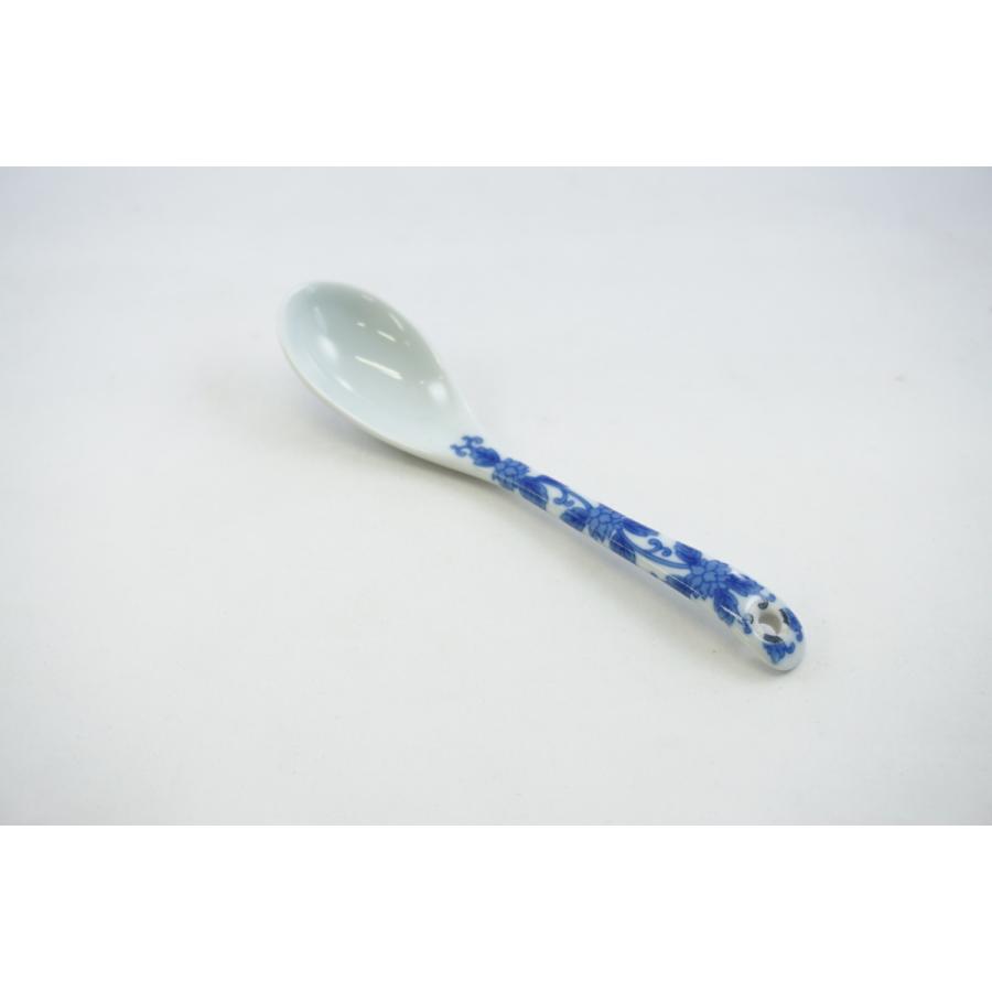 染付唐草 スプーン 有田焼 日本製 磁器製スプーン 和食器 : 料理道具の