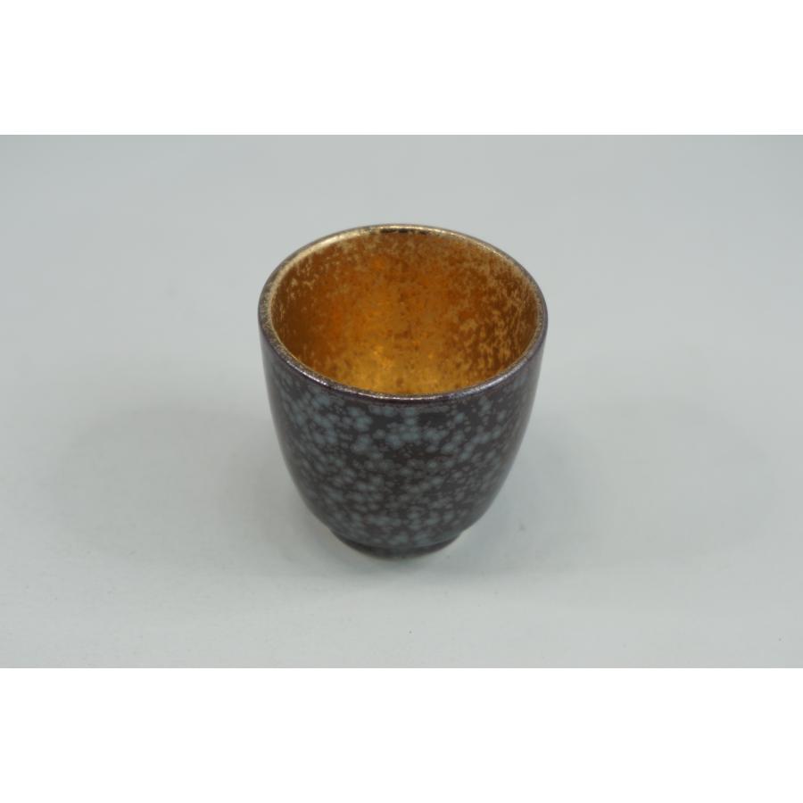 結晶掛分け内金塗り盃 有田焼 日本製 ぐい呑み おちょこ : 料理道具の