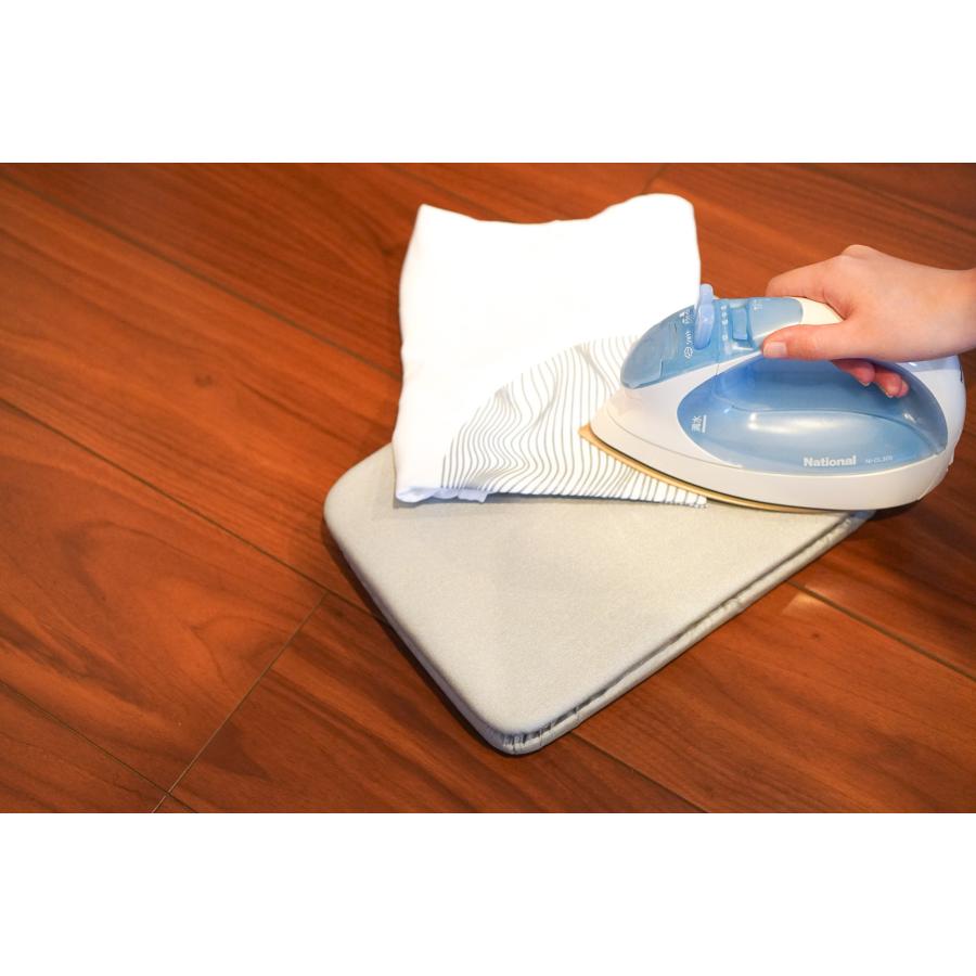 折りたたみ式 ミニ アイロン台 コンパクト グレー 平型 平型アイロン台