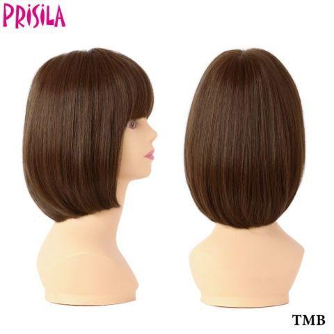 プリシラ オールウィッグ モアシルキーボブ A-703 耐熱 全5色 ブラック