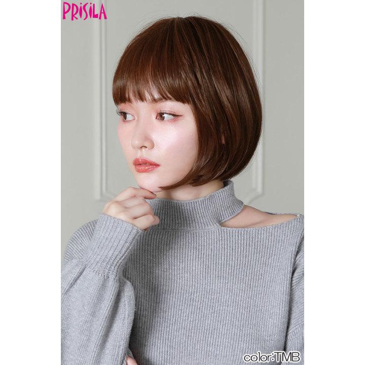 プリシラ オールウィッグ モアシルキーボブ A-703 耐熱 全5色 ブラック