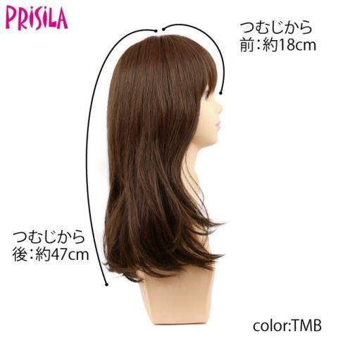 プリシラ オールウィッグ フレイウェーブセミディ A-706 耐熱 全3色