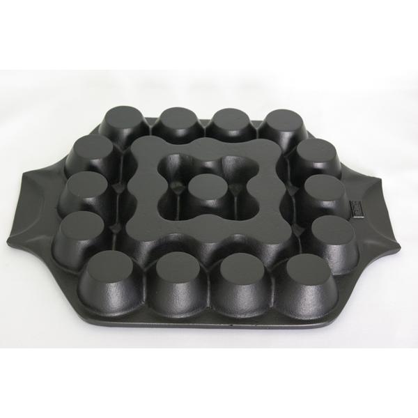 岩鋳（IWACHU） 南部鉄器 たこ焼き器 『 たこやき23穴 』 IH対応（100