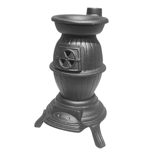 送料無料 南部鉄器 だるまストーブ型『オイルポット ストーブ（卓上で