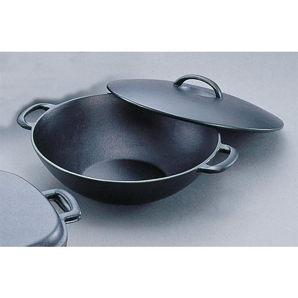 岩鋳（IWACHU） 南部鉄器鉄鍋 平型万能鍋（大） 日本製 （IH対応 100V