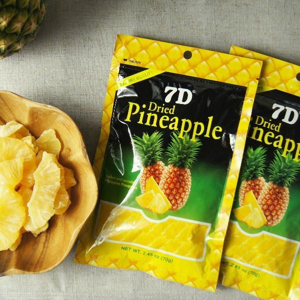 7D ドライフルーツ パイン ドライパイナップル 70g×5袋 フィリピン