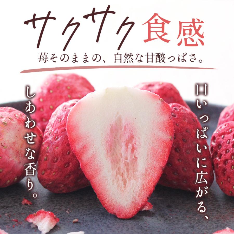 ドライフルーツ 砂糖不使用 無添加 国産 フリーズドライ いちご 20g