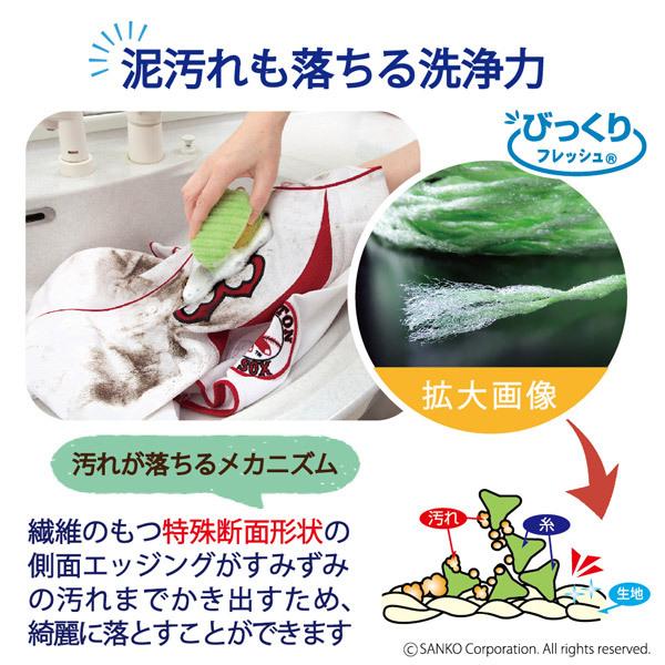 ちょこっと洗濯 5個セット 増量 洗濯板 エリ袖口汚れ 襟 ブラシ クリーナー 作業着 ワイシャツ 靴下 ソックス 体操服 部分汚れ 皮脂 汗 泥 黄ばみ サンコー | サンコー | 03
