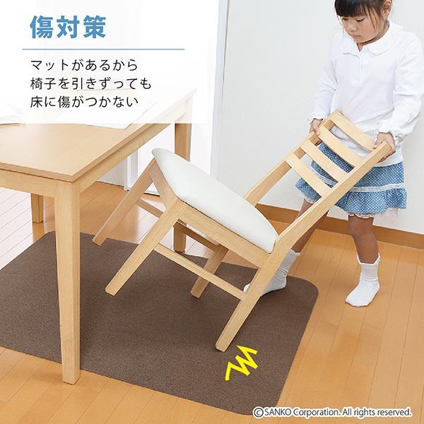 サンコー チェアマット 120×90cm チェアー 椅子 2枚 デスク下 床保護