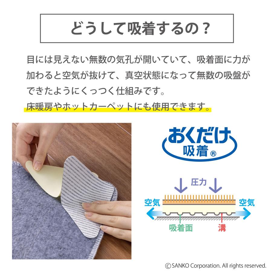 サンコー 滑り止めシート すべり止め 16枚セット 貼るだけ マット