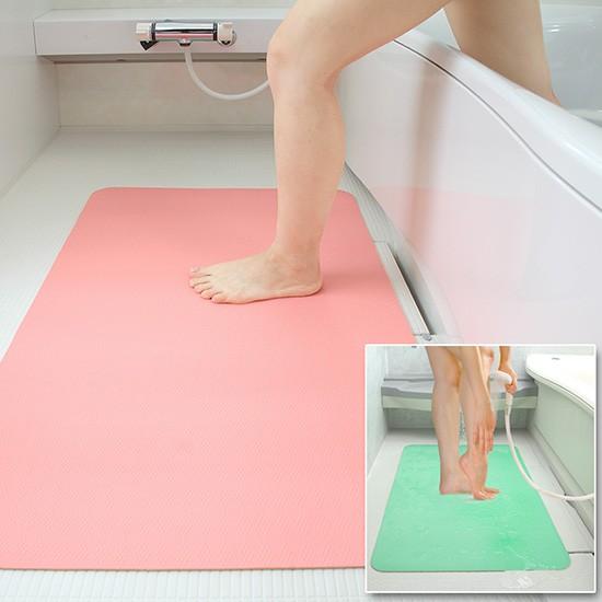 サンコー お風呂マット 浴室内 洗い場 滑り止め 薄型 子供 おふろ